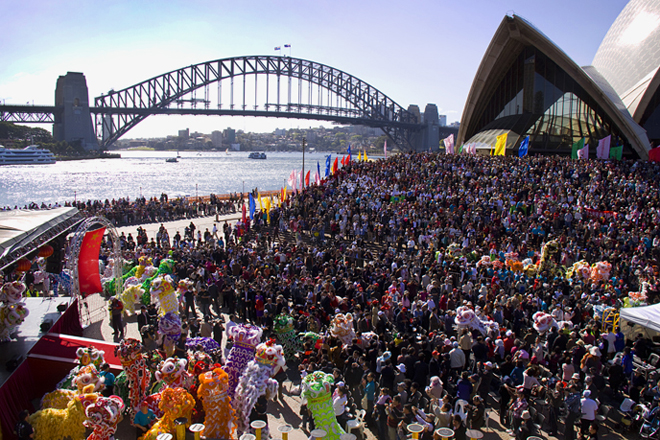 2009年澳大利亚悉尼华人华侨万人聚会,庆祝中国国庆60周年华诞.