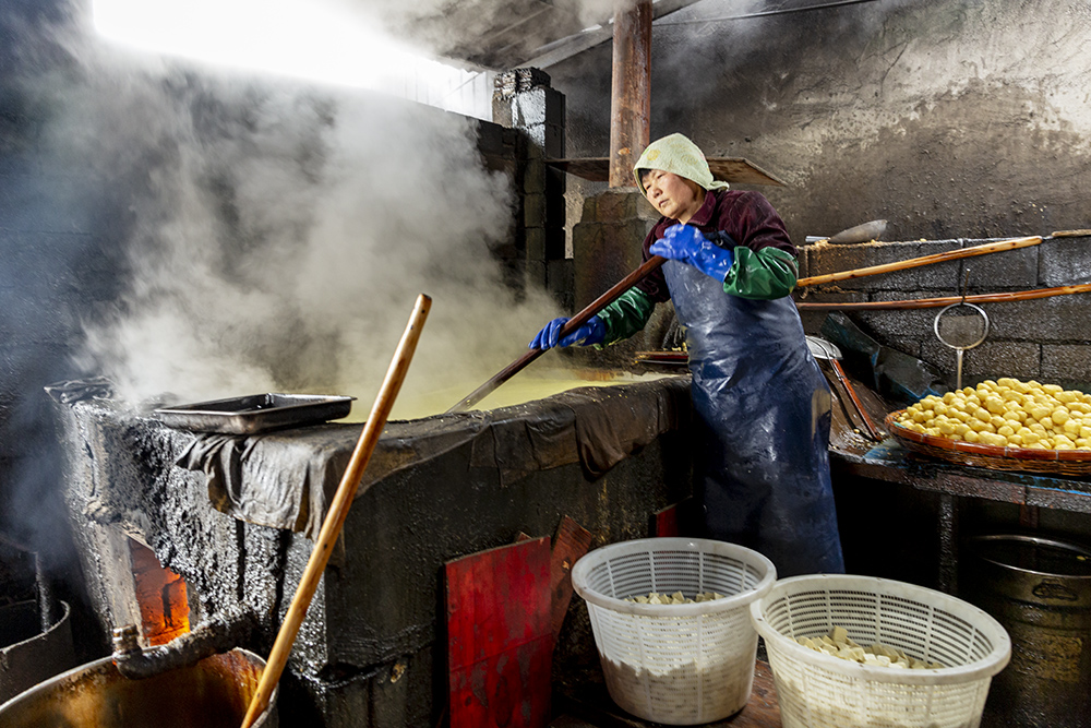 古法制作豆腐果
