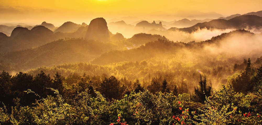 金色大地 2019年4月17日 摄于铜钹山景区