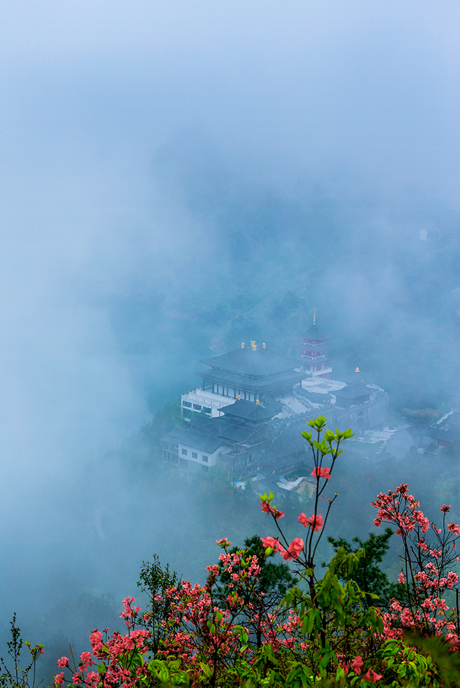 如梦如画鹊桥谷---徐兰坤13907032268(摄于广丰区铜钹山鹊桥谷2019,4