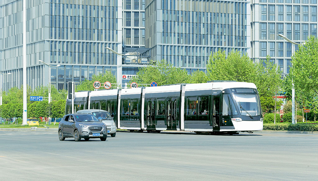 2017年4月23日,南京解放日这一天,南京建邺区河西新城风貌.