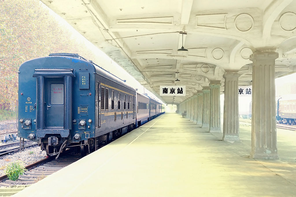 2018年10月24日,南京浦口火车站(南京北站)风光.