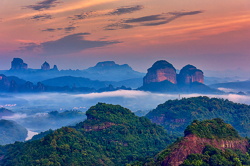 《姐妹峰英姿》-"丹霞山杯"第二届"善美韶关"全国摄影大展投稿区-大众