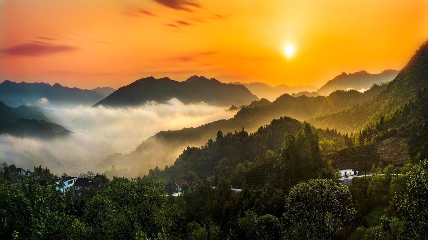 祖国山河美如画