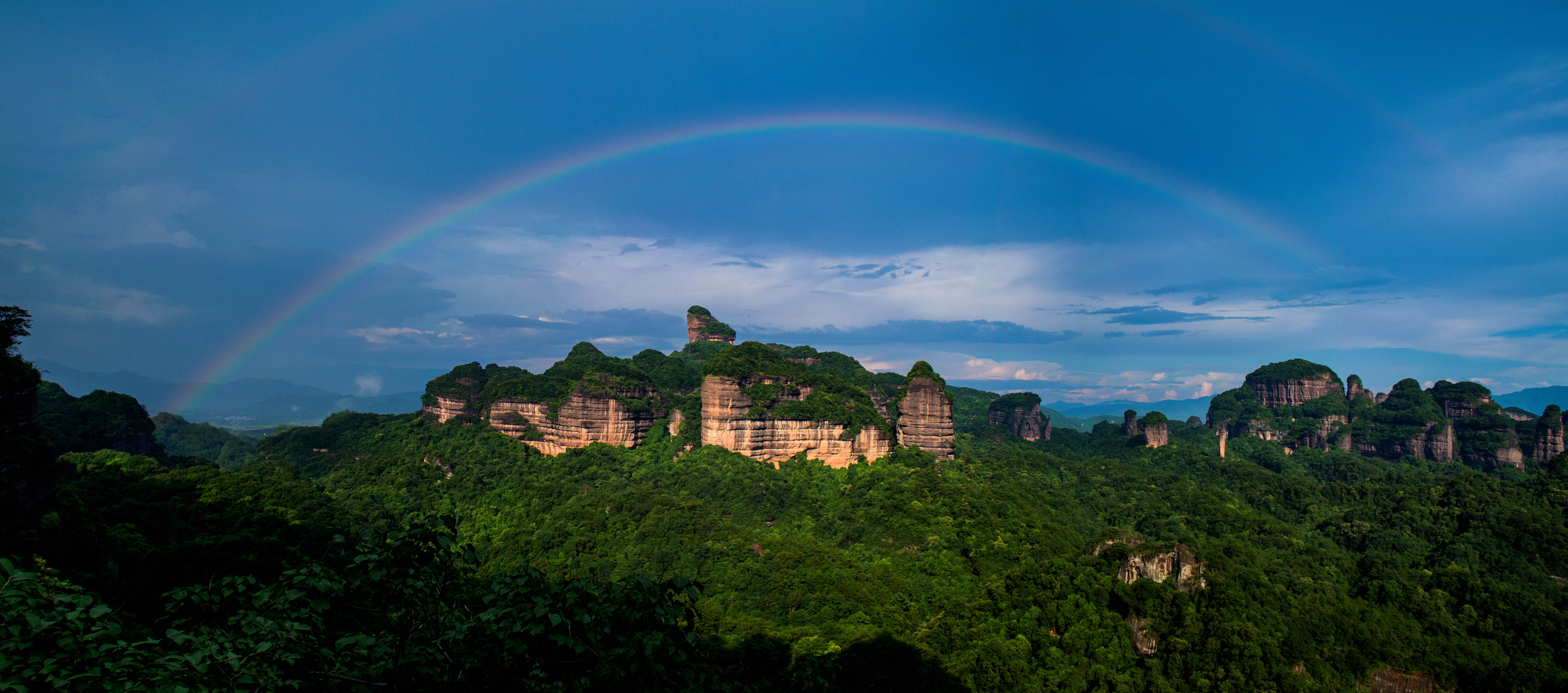 彩虹映丹-"丹霞山杯"第二届"善美韶关"全国摄影大展投稿区-大众摄影网