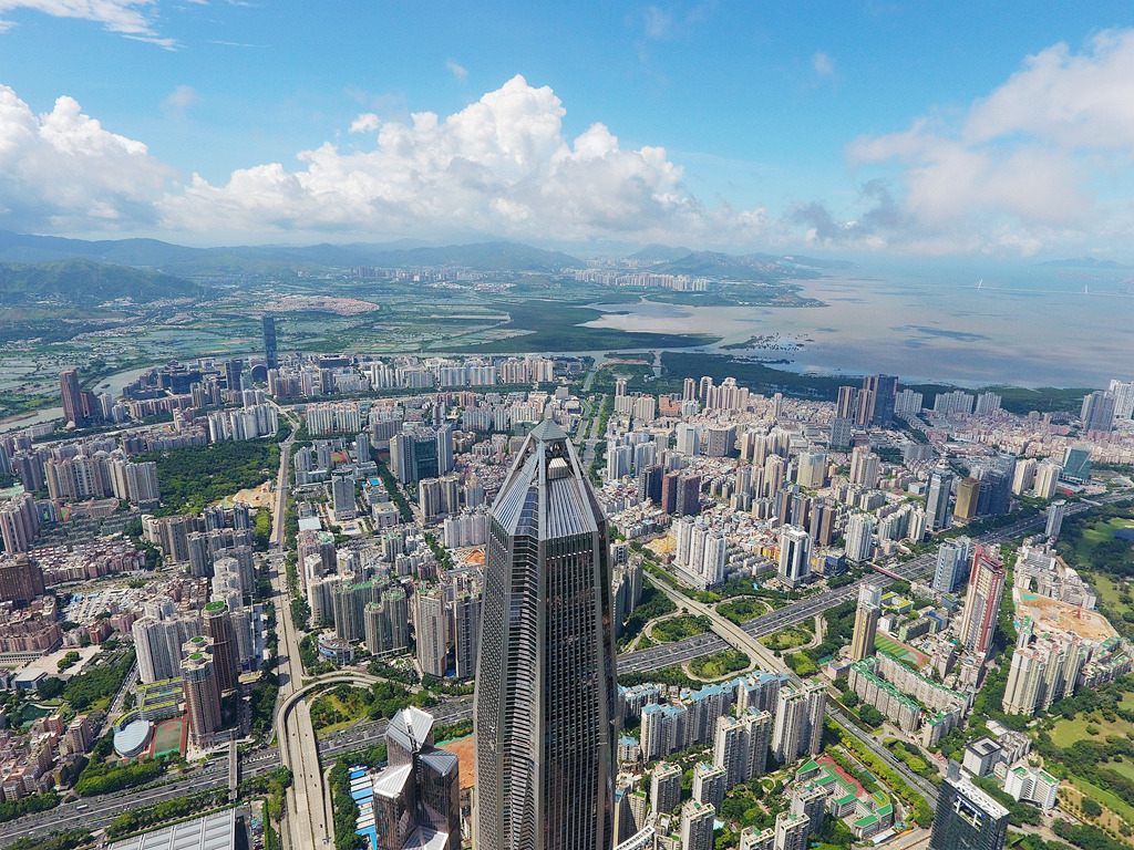 鸟瞰深圳平安金融大厦