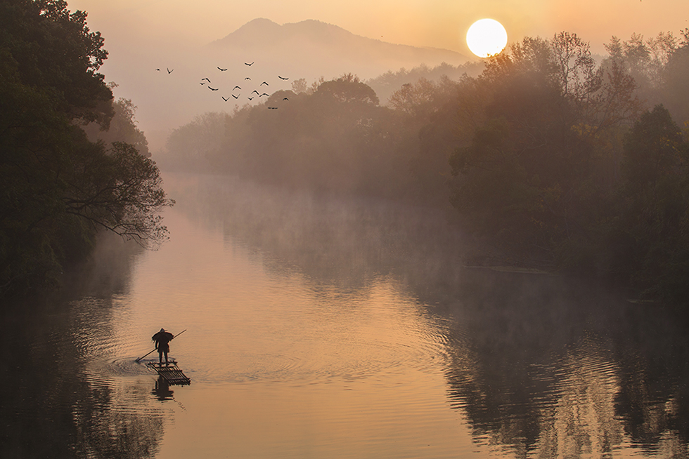 烟波潦河轻舟荡漾(组照)