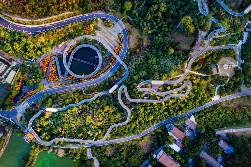 《蜿蜒福道》-"我和我的祖国"摄影类征稿区-大众摄影网