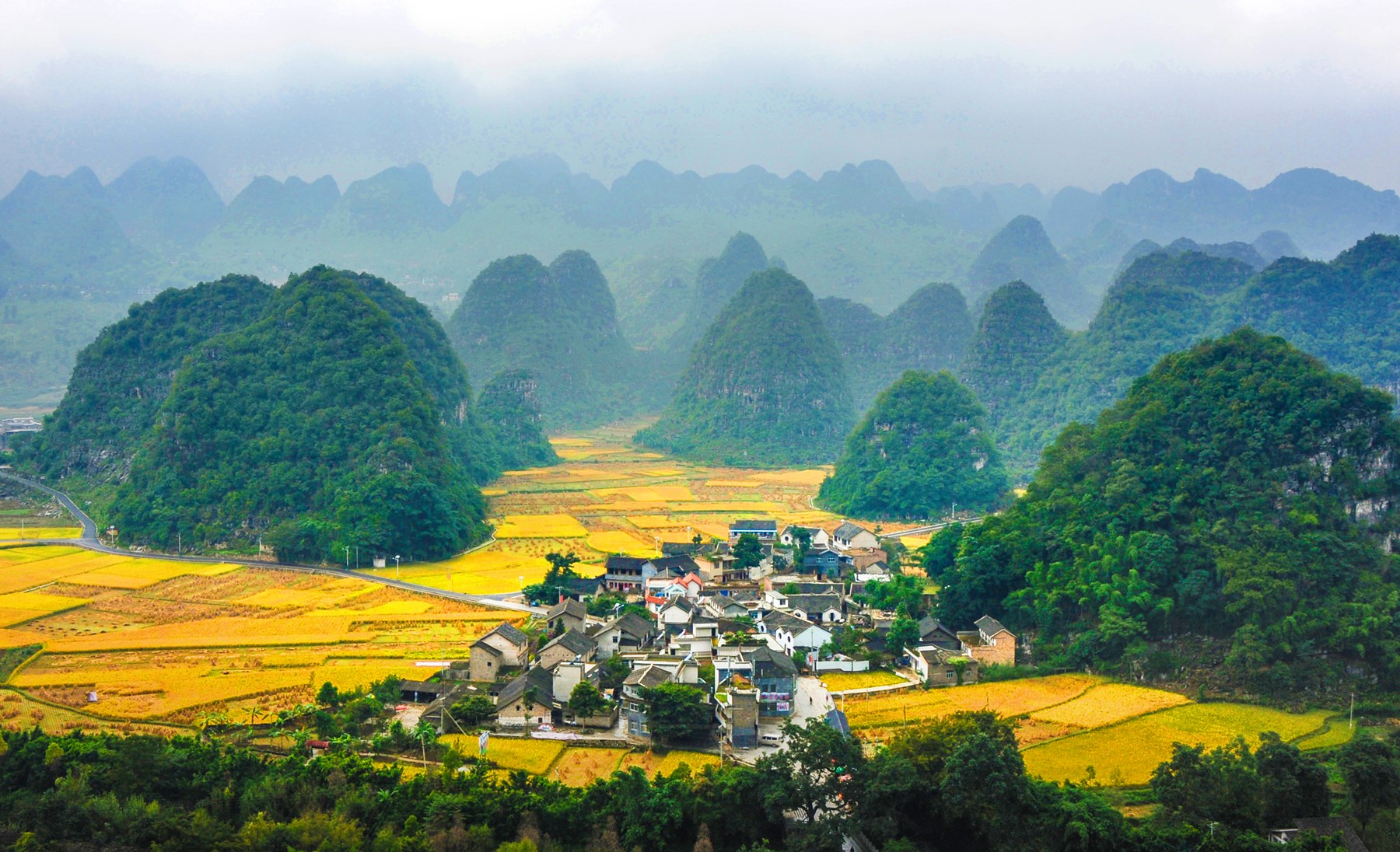 乡村秋色-"我和我的祖国"摄影类征稿区-大众摄影网