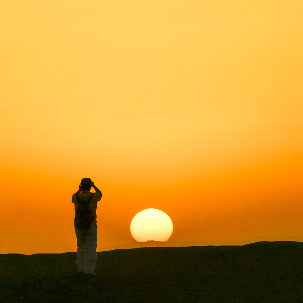 《大漠落日迟》