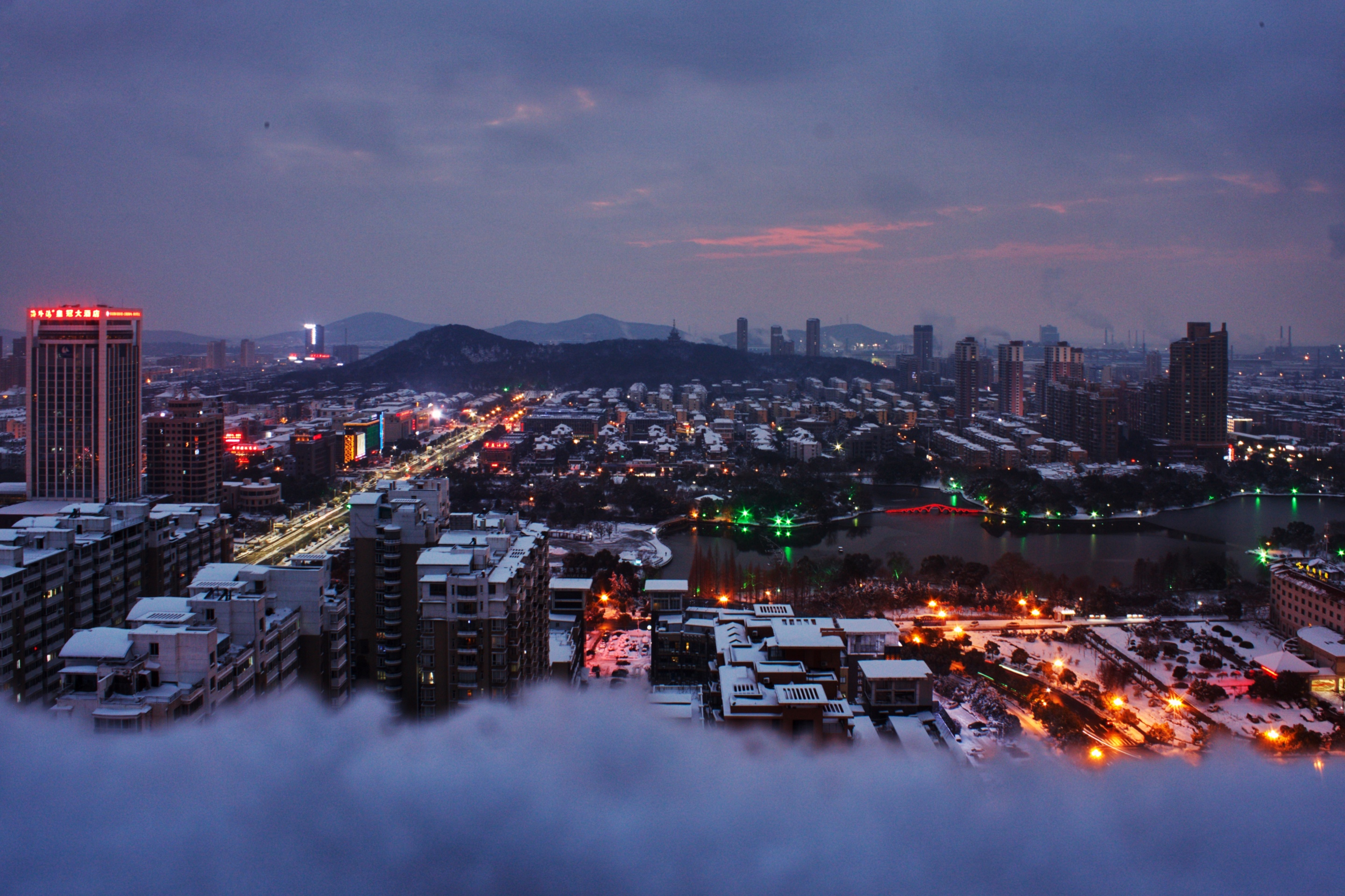 马鞍山南湖风光