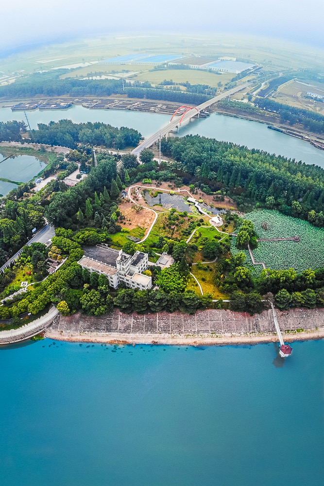 俯瞰二河闸风景区-洪泽湖61渔家风情西顺河全国摄影大展征稿区-大众