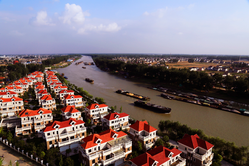 《古运新姿》拍摄于江苏省宝应县大运河旁2016.6.9.