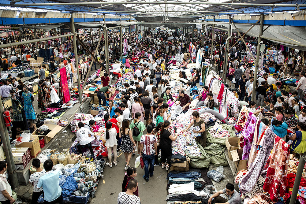 繁荣的布角料市场