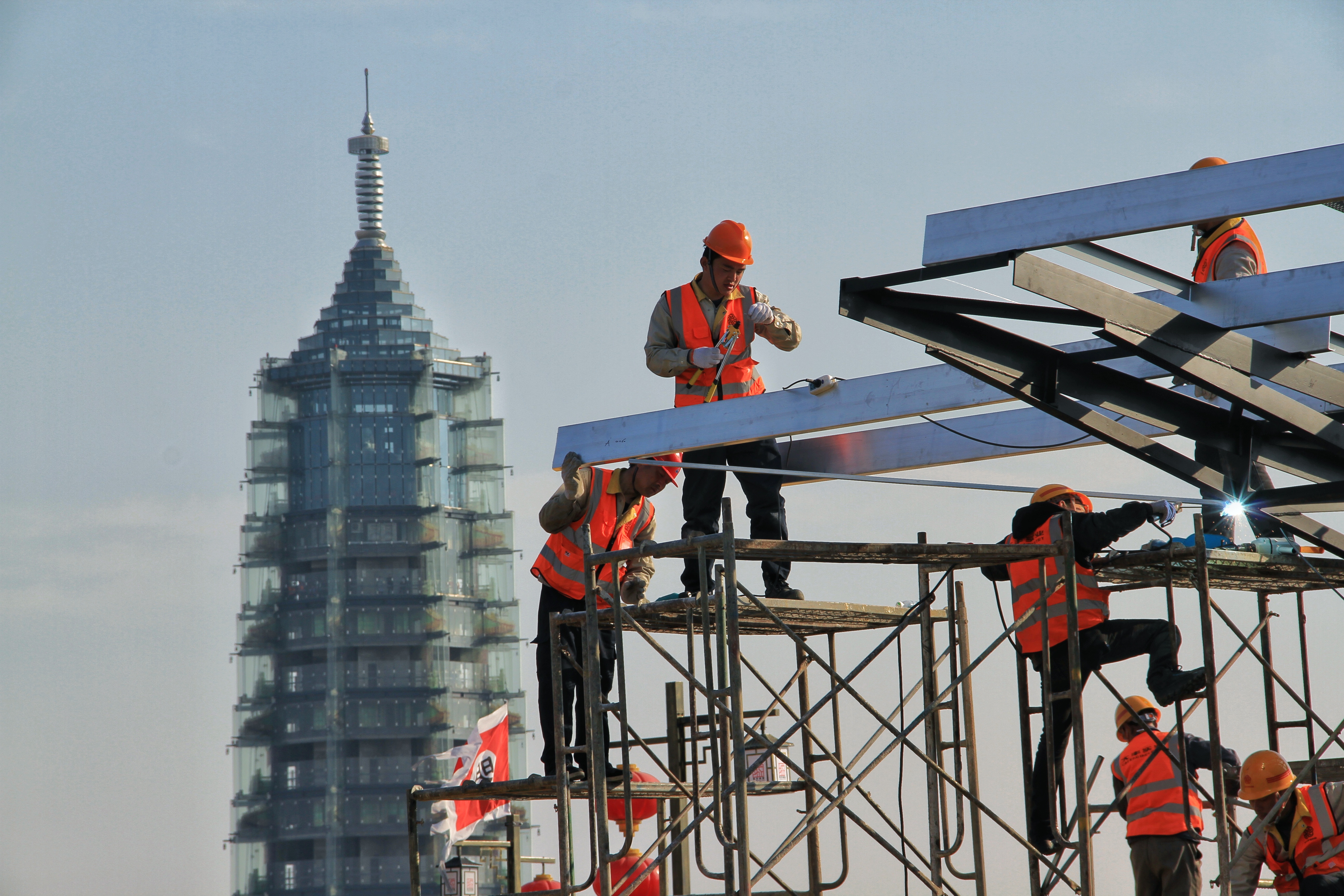 建设者的音符-"我和我的祖国"摄影类征稿区-大众摄影网