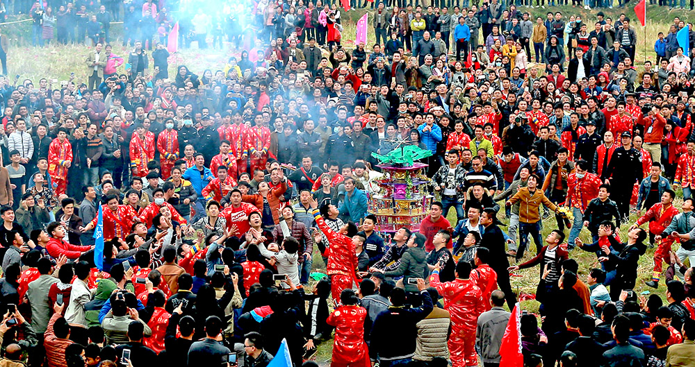 2017年2月27日拍于广西南宁市邕宁区中和乡-每年农历二月二,中和乡孙