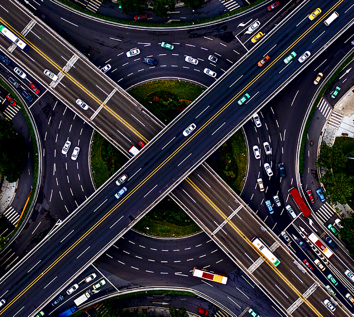 拍摄于广州天河立交.