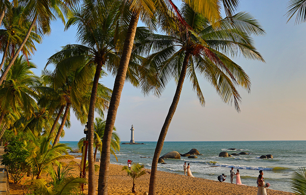 张全跃-13651120868-情满椰林爱满海-2019年4月11日摄于海南省三亚市