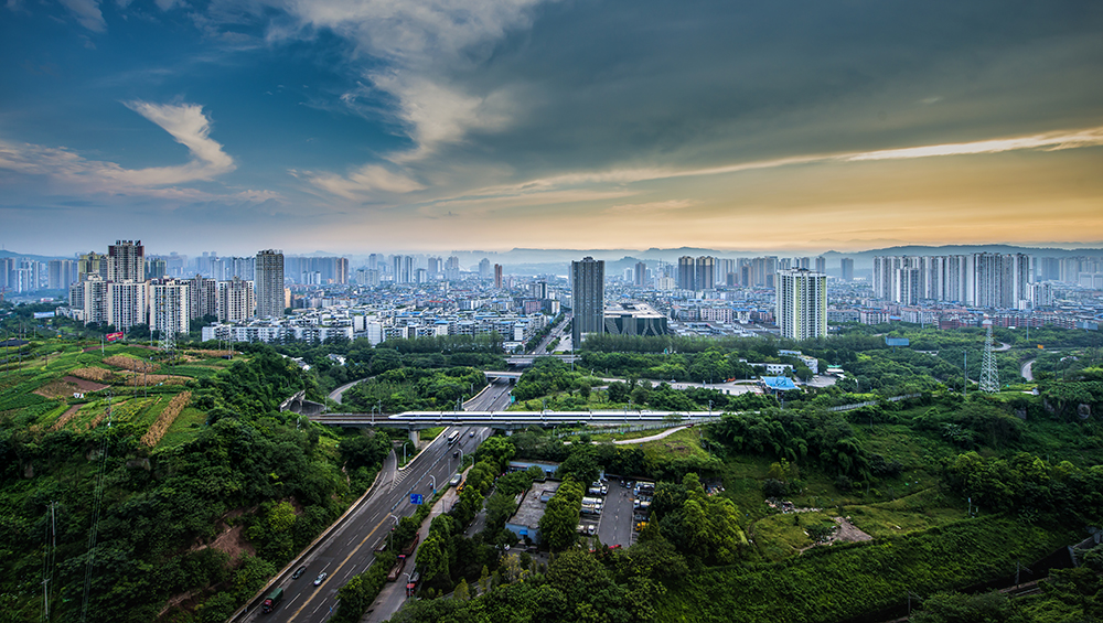 拍摄合川区上什字.
