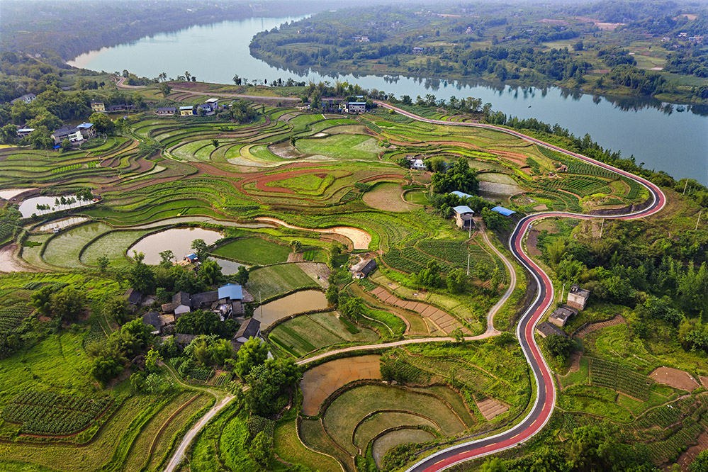 《 渠江河畔新农村 》2019.05.10傍晚;拍摄于合川云门镇.jpg