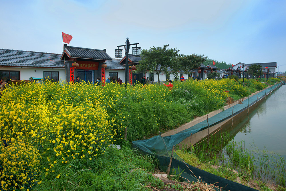 洪泽湖畔的渔家风情特色小镇
