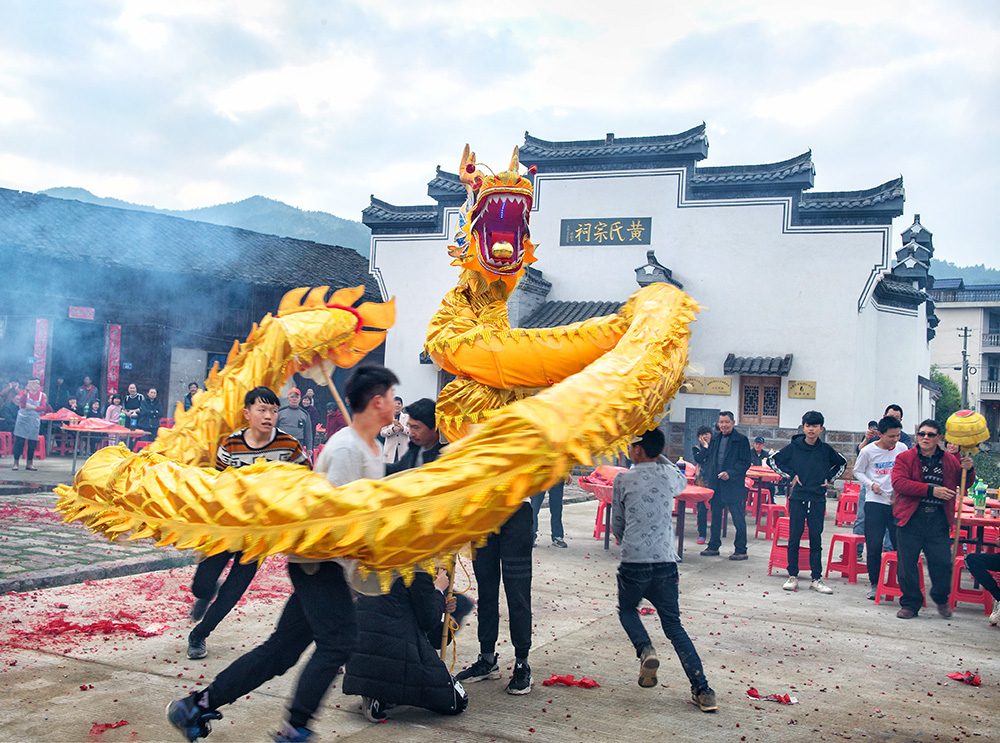 《乡村舞龙》组照1-6幅