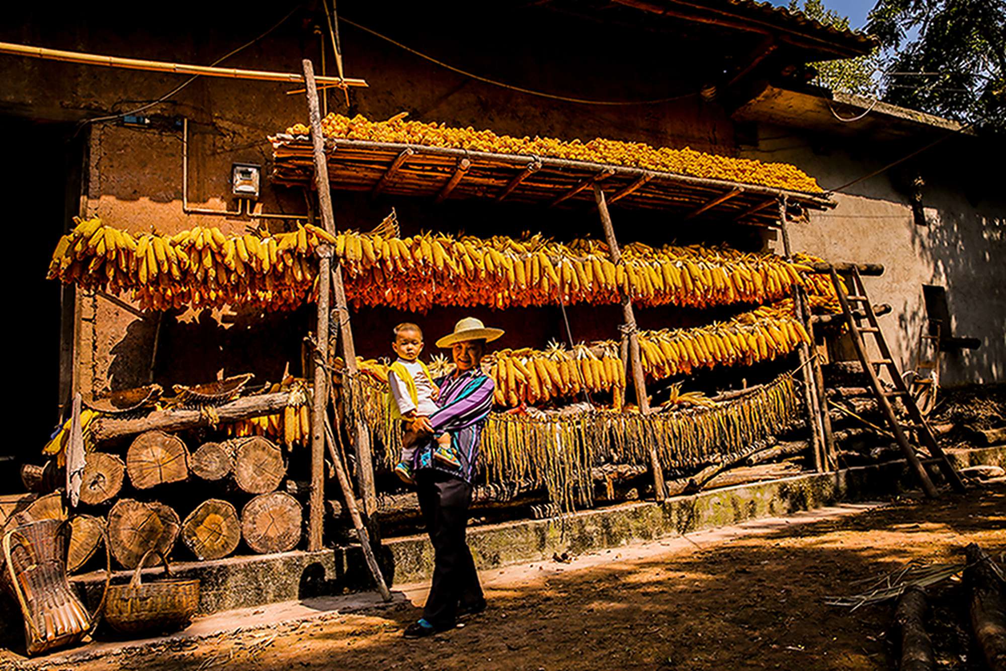 农家丰收之景-中国第二届扶贫公益摄影大展投稿区-大众摄影网