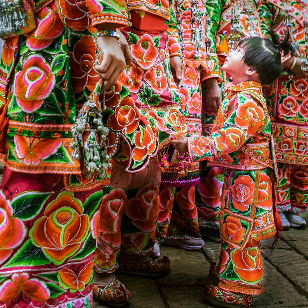 "彝寨时装晒" 2017年摄于云南楚雄