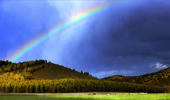 《断虹秋风牧羊人》----13848821788刘建国