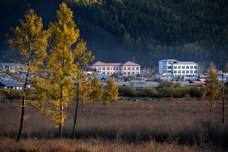 2019年9月拍于根河市金河镇.秋天的小镇一角也是诱人的.