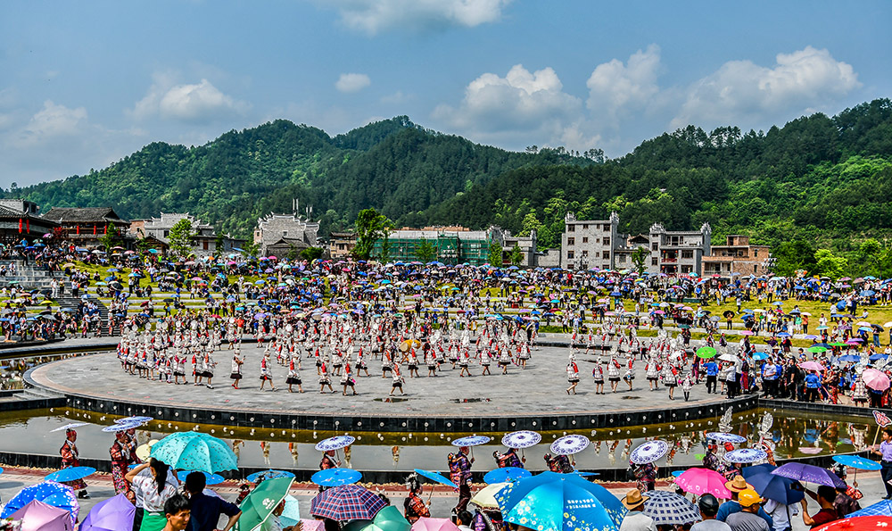 景观摄影 2018年5月1日摄于贵州省台江县施洞镇苗族"姊妹节"现场