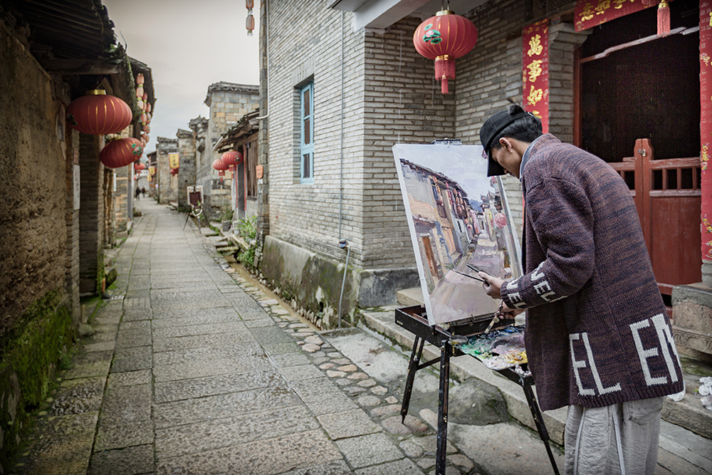 《古街写生》-"朱子故里 五夫古镇" 全国摄影大展征稿区-大众摄影网