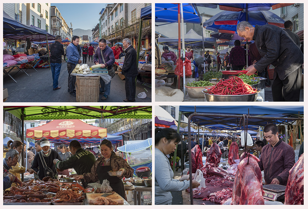 热闹繁荣的集市,给百姓生活带来便利.