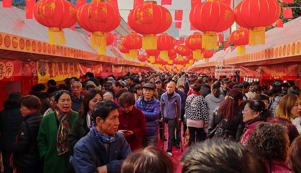 手机作品《集市盛况》