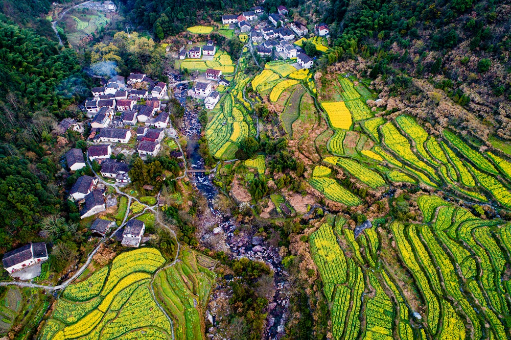 俯瞰白石村-第三届"中国原生态最美山乡——安徽石台"全国摄影大展