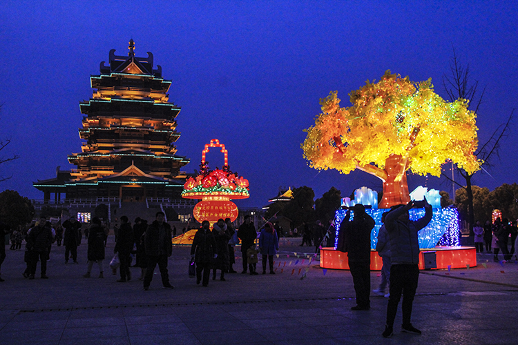 沙沟湖公园夜景