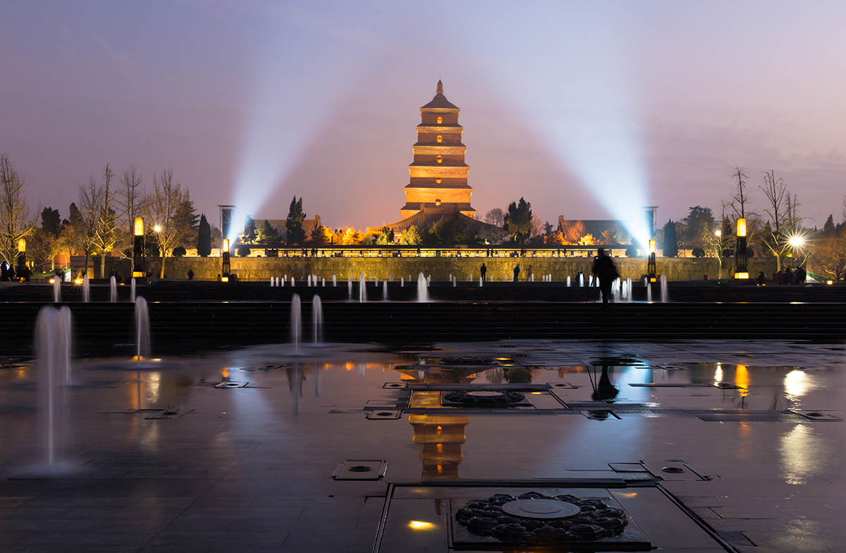 西安大雁塔夜景