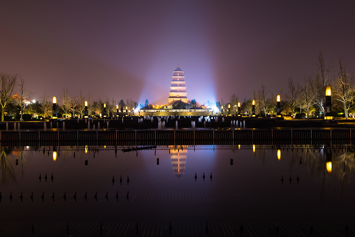西安大雁塔夜景