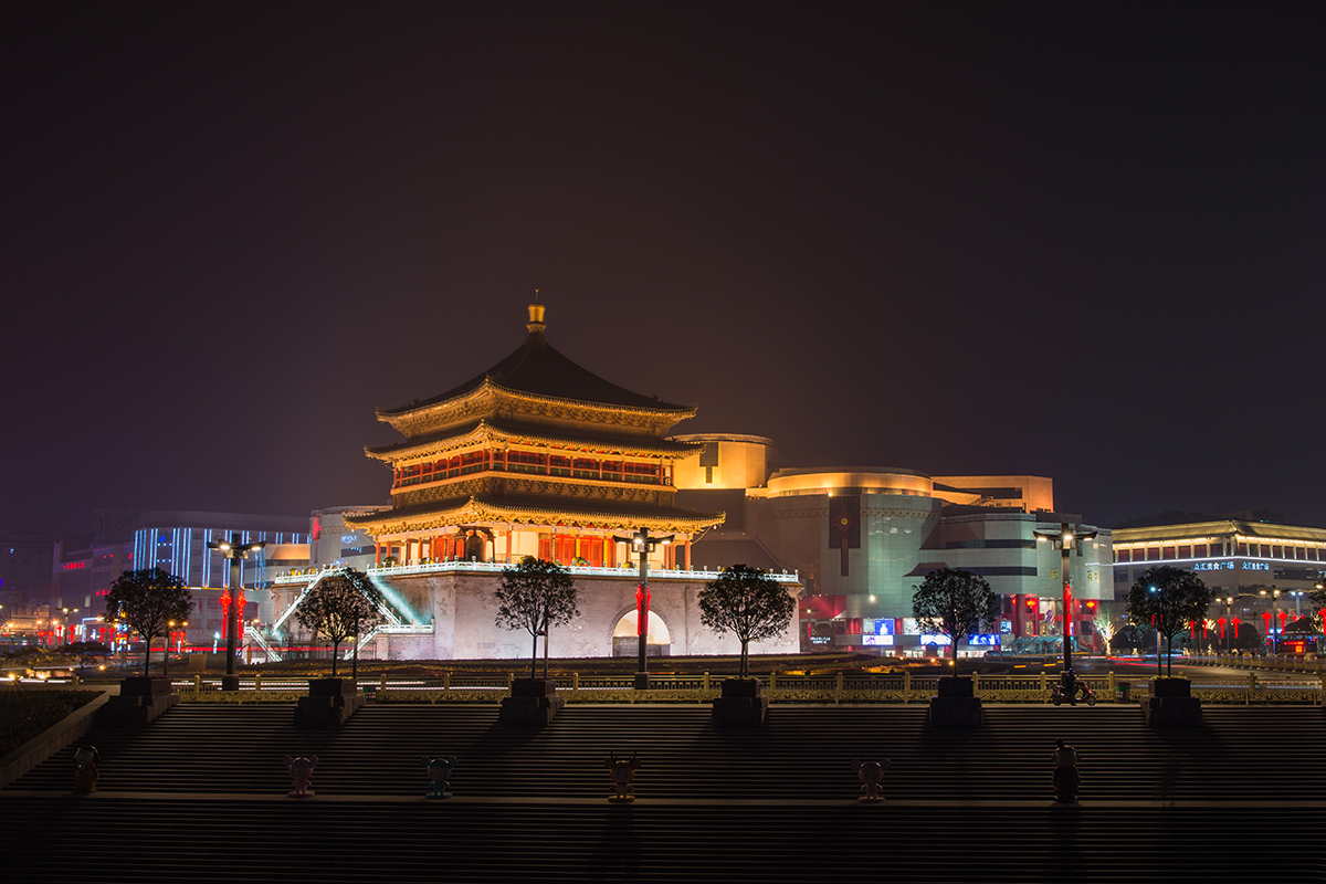 西安钟楼夜景