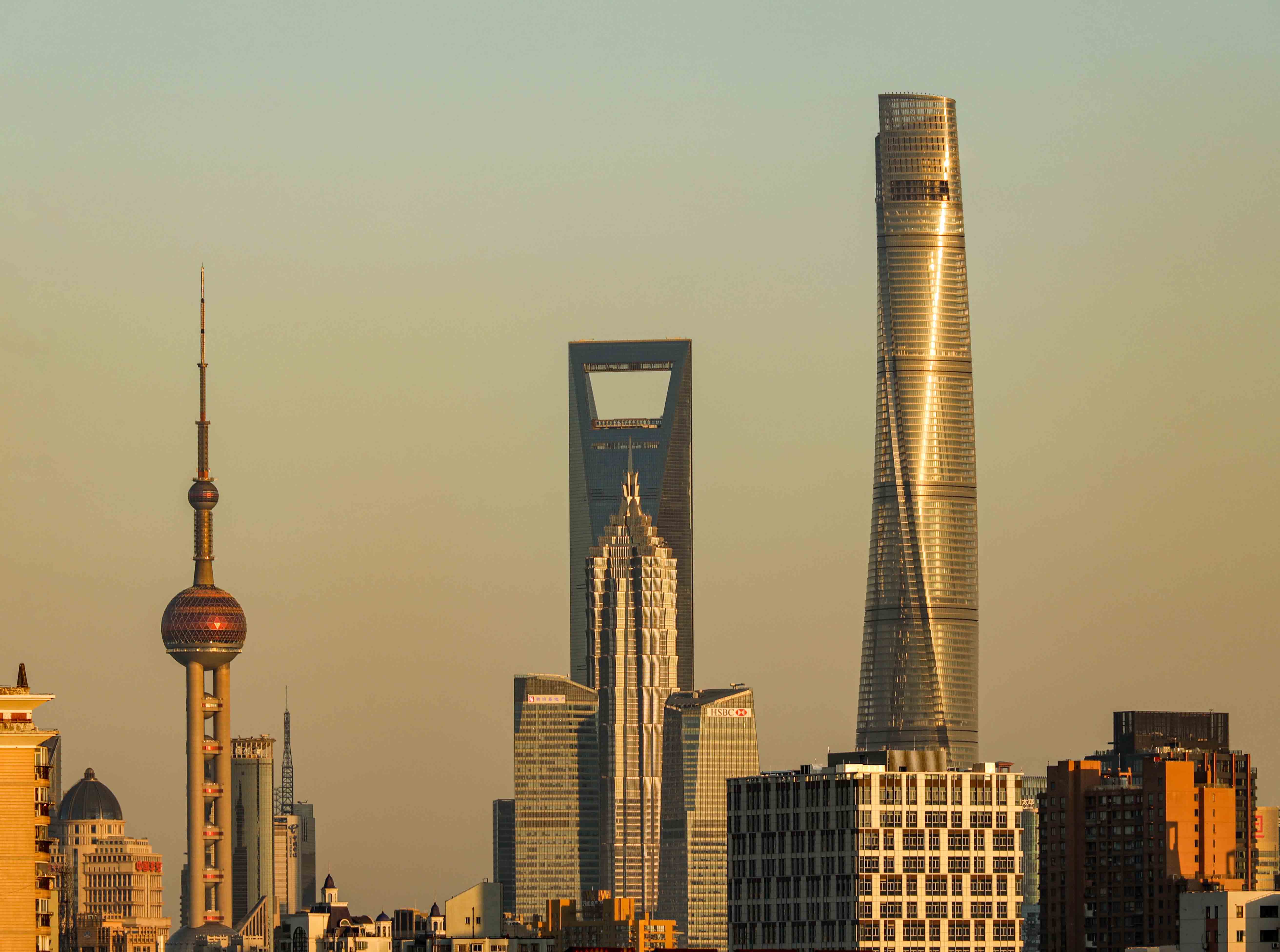 夕照上海中心-《大众摄影》俱乐部团体会员——中国摄影人俱乐部(1星)