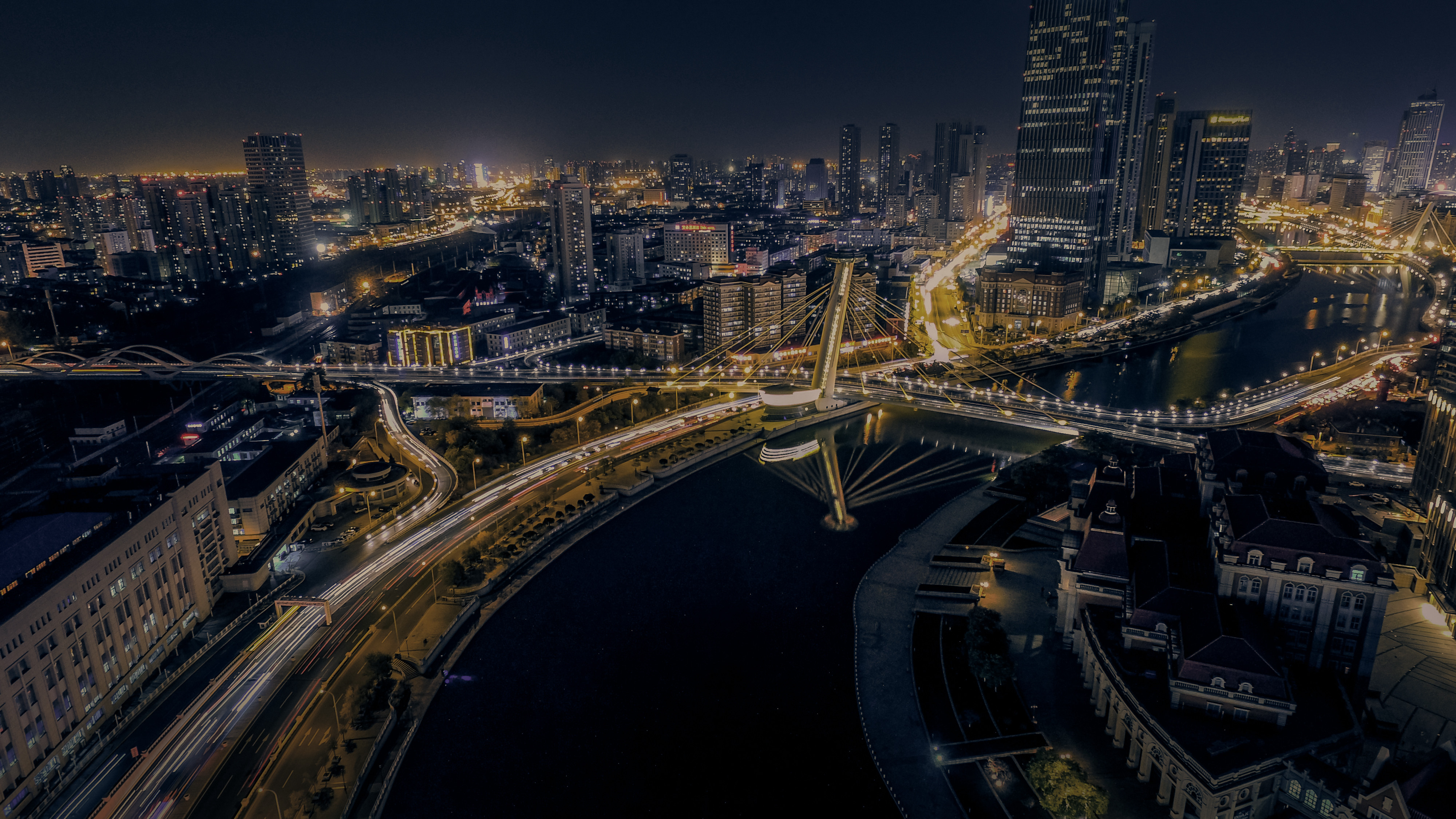 海河夜景
