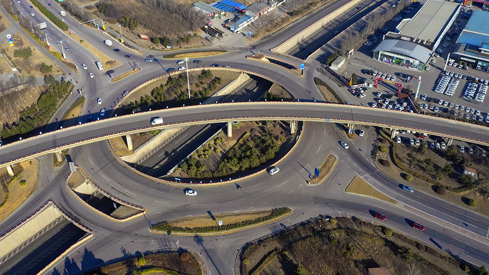 唐山的城市公路立交桥