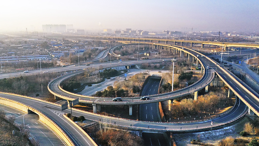 唐山的城市公路立交桥