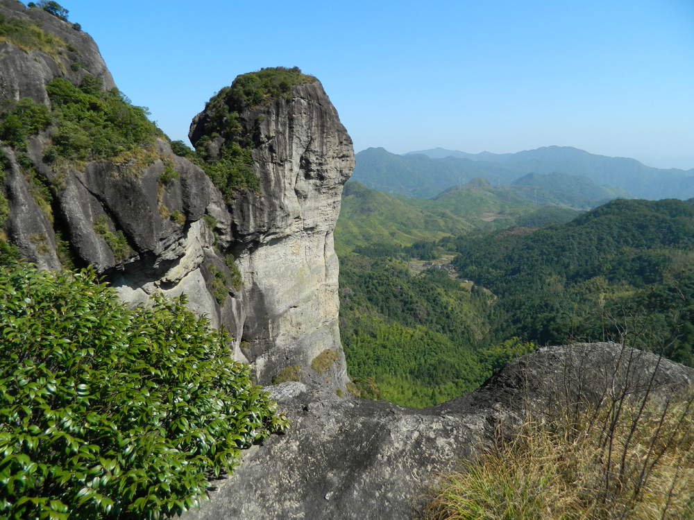 玉笔峰.孤峰独秀,亭亭玉立.福建周宁.2018.10.29-2019.10.29