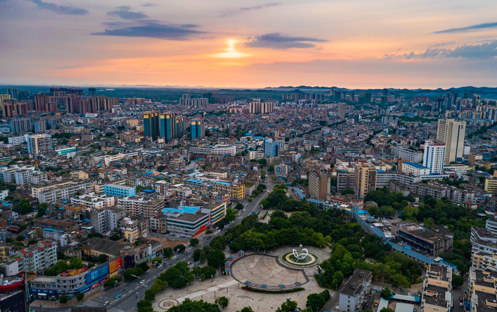早晨的合浦县城