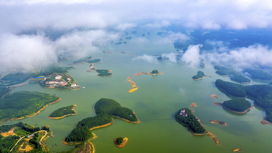 2020年9月13日拍摄于北海市合浦县星岛湖