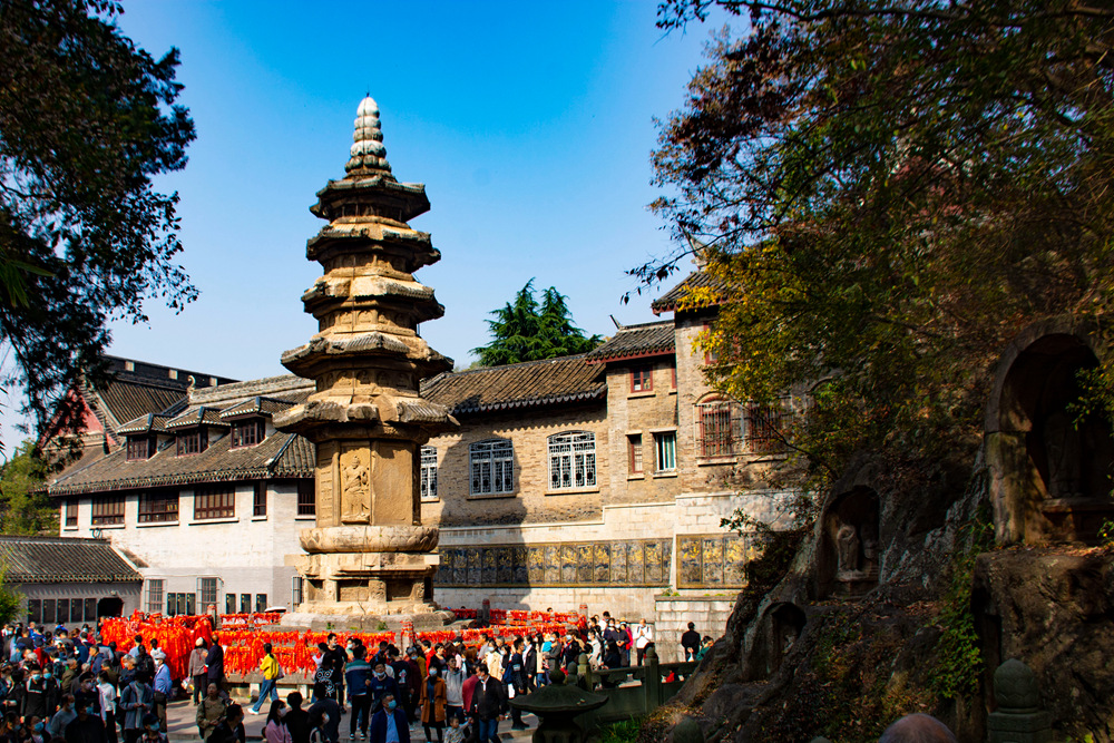 舍利塔是南京栖霞寺最重要的古建筑. .