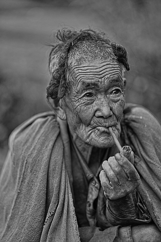 彝族老人 刘祥荣