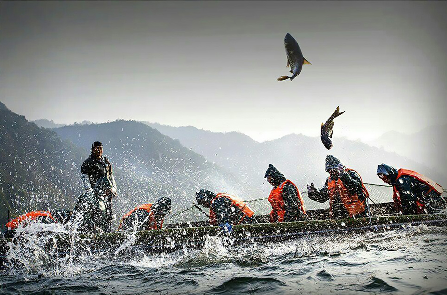 捕鱼纪实-组片-第四届"大美渔村 平安渔业"中国渔业征稿区-大众摄影网
