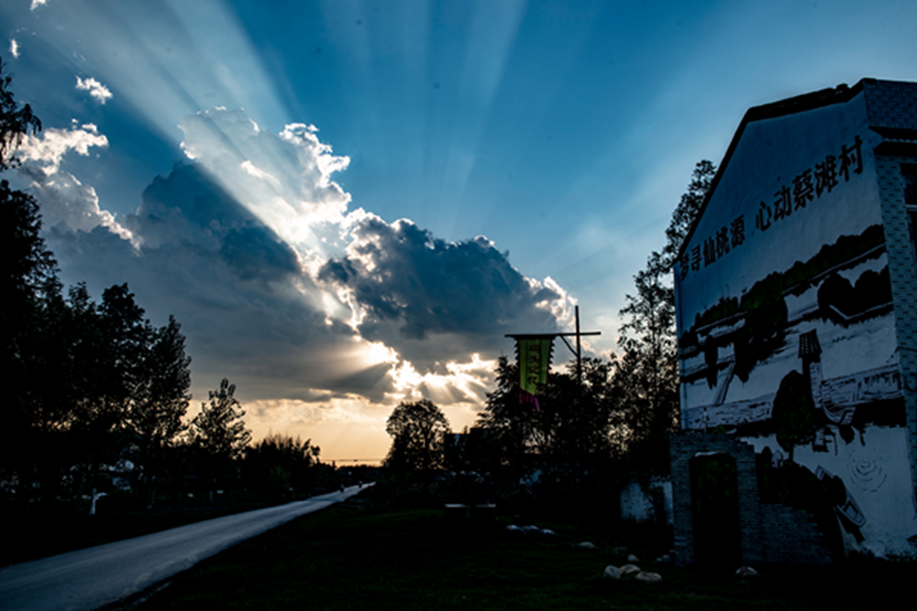 湖北仙桃胡场镇蔡滩村新农村面貌